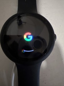 Google Pixel Watch 1st gen Matte Black Stainless Steel Case with Obsidian Band