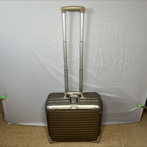RIMOWA Lufthansa Aluminum Topas 2-Wheel Business Trolley Cabin Carry-On *READ