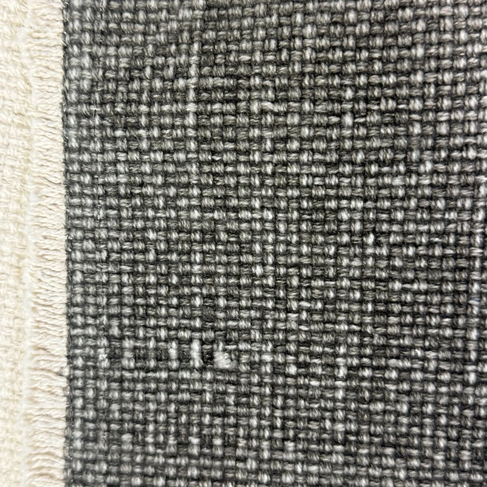 Pottery Barn Woven Cotton Jute Table Runner 18" x 108" Taupe Ivory - Image 3 of 4