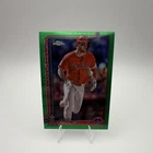 2025 Topps Chrome Mike Trout Green Parallel Serial Numbered Card 26/99 Angels