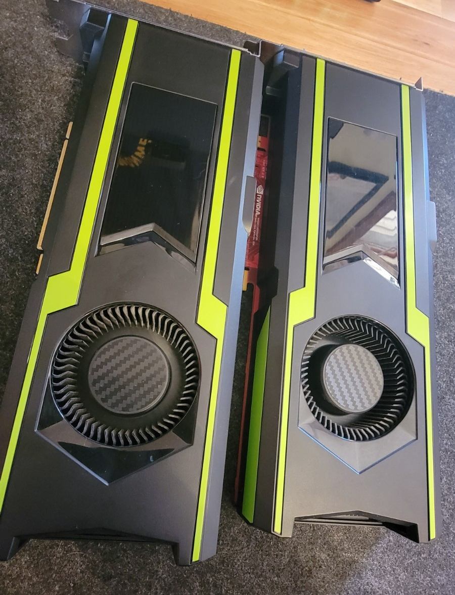 2 Dell Alienware OEM GTX 1080 Ti MSI Graphics Cards Used, Good Condition