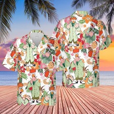 The Muppet Show Beaker Hawaiian Button Down Shirt Unisex Adults S-5XL