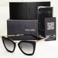 Occhiali da sole Prada Cinema neri oro marrone sfumato grigio PR53SS SPR 53S 1AB-0A7