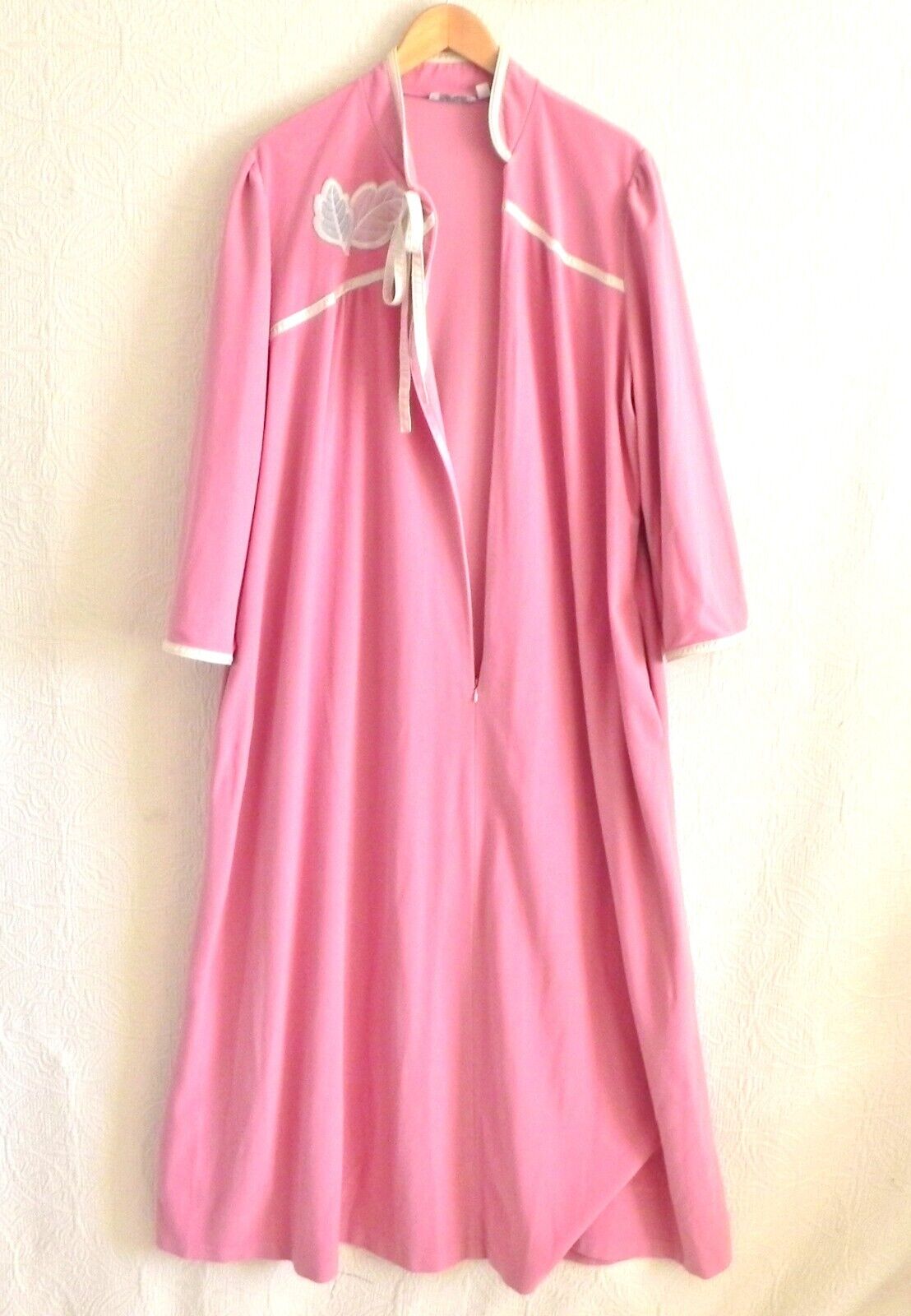 Avantique RARE Robe/Coverup Pink Velour Maxi Long… - image 6