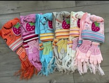 kids hat scarf gloves set X6