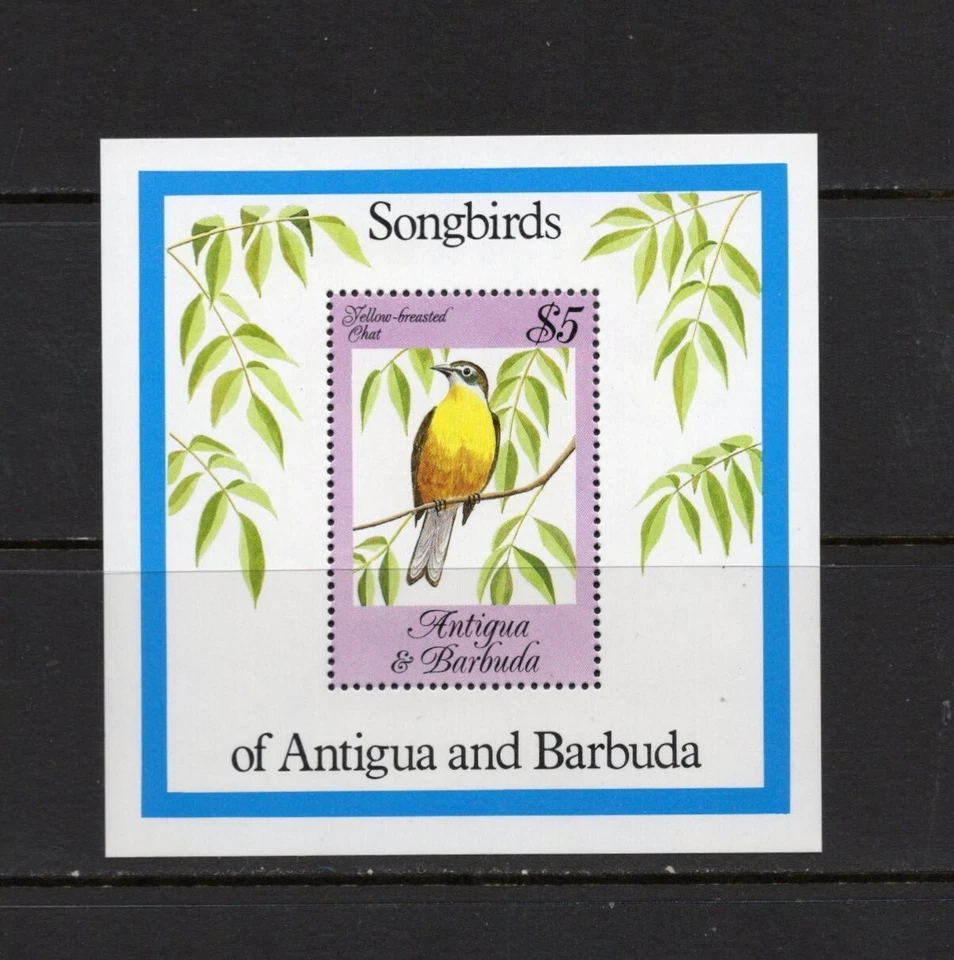 R8031 Antigua 1984 Oiseaux Chanteurs FEUILLE MNH - Photo 1/1