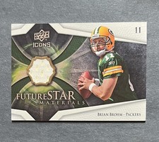 2008 Upper Deck Icons Future Stars Materials Brian Brohm #FSM6 Rookie RC