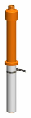 ATEC Abgas Dachhochführung DN 60/100 konzentrisch rot 650 mm Schornstein Dach