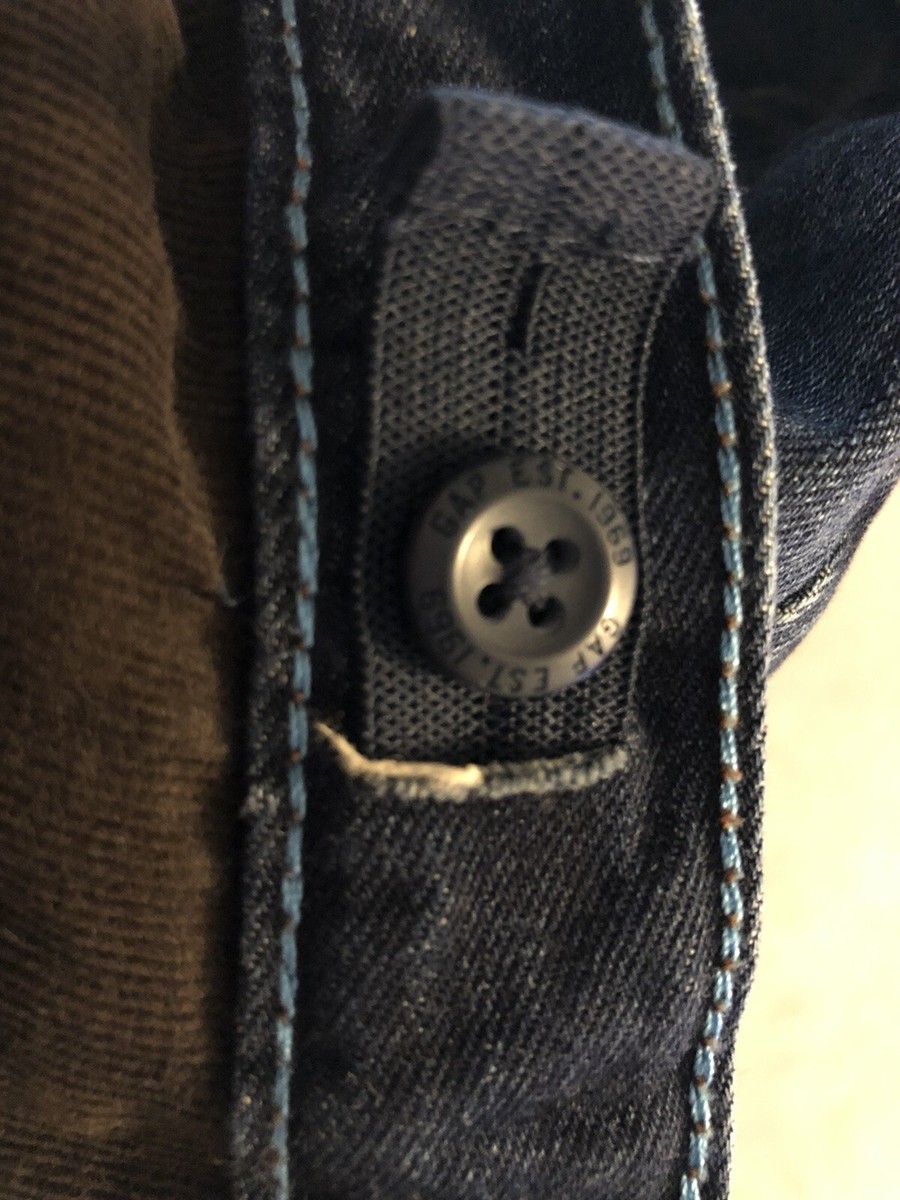 Jean Vintage Gap 1969 Pour Garçon Taille 14 Husky - Corduroy Réversible Et Réversible