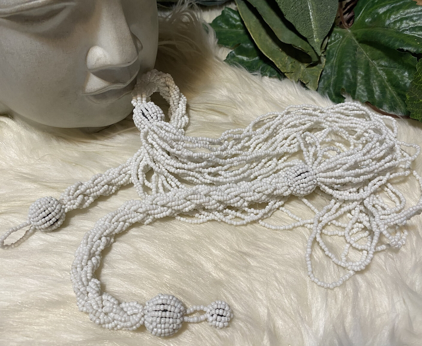 Miriam Haskell Early Huge Statement Seed Bead Nec… - image 10