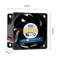 1/piece DBTA0638B2S AVC 6038 4-wire DC12V 3.15A 6CM PWM High Speed Server Fan