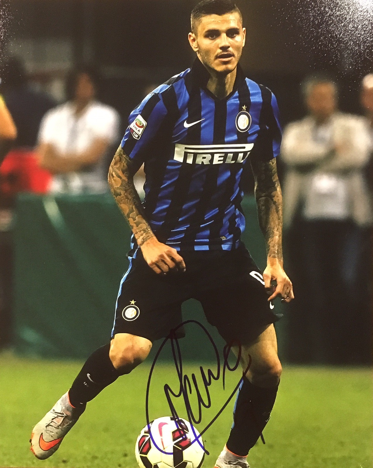 Photo Signée Mauro Icardi (PSG) – Format 12x8, Autographe Original