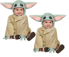 Baby Yoda Costume Toddlers Star Wars Fancy Dress Outfit Licnsed Mandalorian
