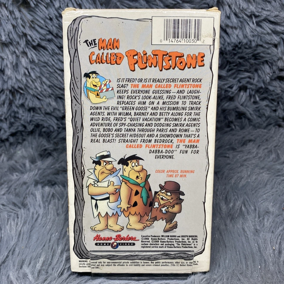 The Man Called Flintstone VHS 1989 Hannah Barbera Silver Screen Series Classic - Image 4 of 4
