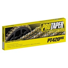 PRO TAPER 420MX MOTORCYCLE CHAIN 420 X 134 LINKS GOLD