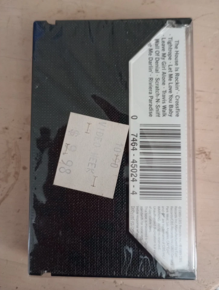 Stevie Ray Vaughn And Double Trouble - In Step Cassette SEALED w/ Hype Sticker - Image 2 of 2