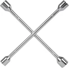 4 Way Heavy Duty Fixed Cross Wheel Nut Wrench - Tyre Wheel Brace Sockets