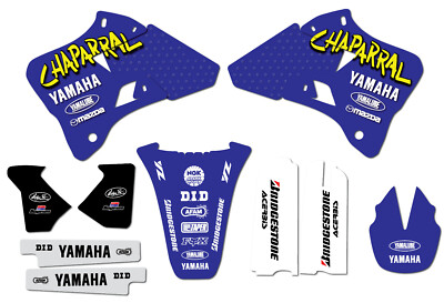 YZ125 YZ250 YAMAHA CHAPARRAL Graphics Kits Fits 1996 1997 1998