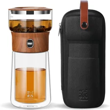 Smart One Touch Tea Maker, Small Glass Teapot for Loose Tea Maker