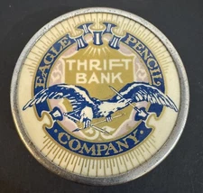 Vintage Advertising Celluloid Eagle Pencil Company Dime Savings Thrift Bank 