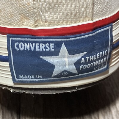 USA 60~70s ビンテージコレクション Vintage 60s 70s Converse All Star Chuck Taylor White Low Mens Size
