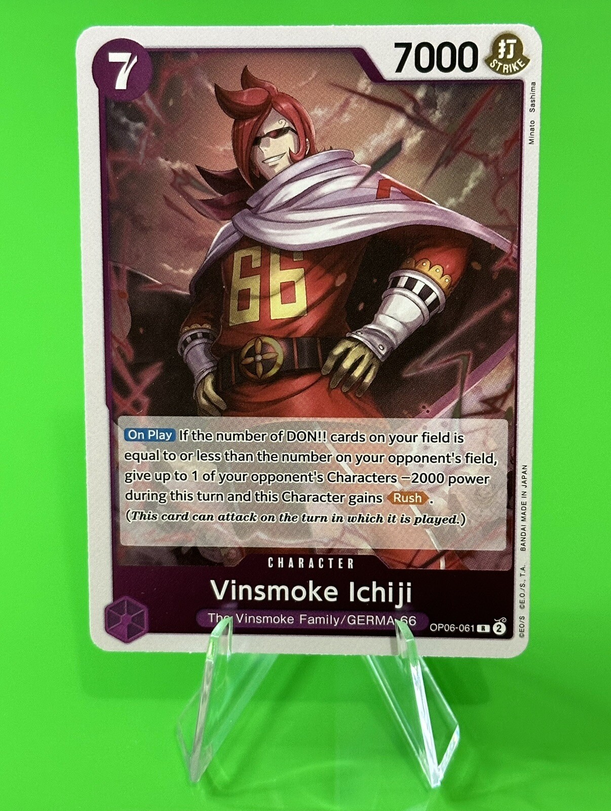π₯π₯One Piece Series 6 Wings Of The Captain Vinsmoke Ichiji OP06-061, Rare!!π₯π₯