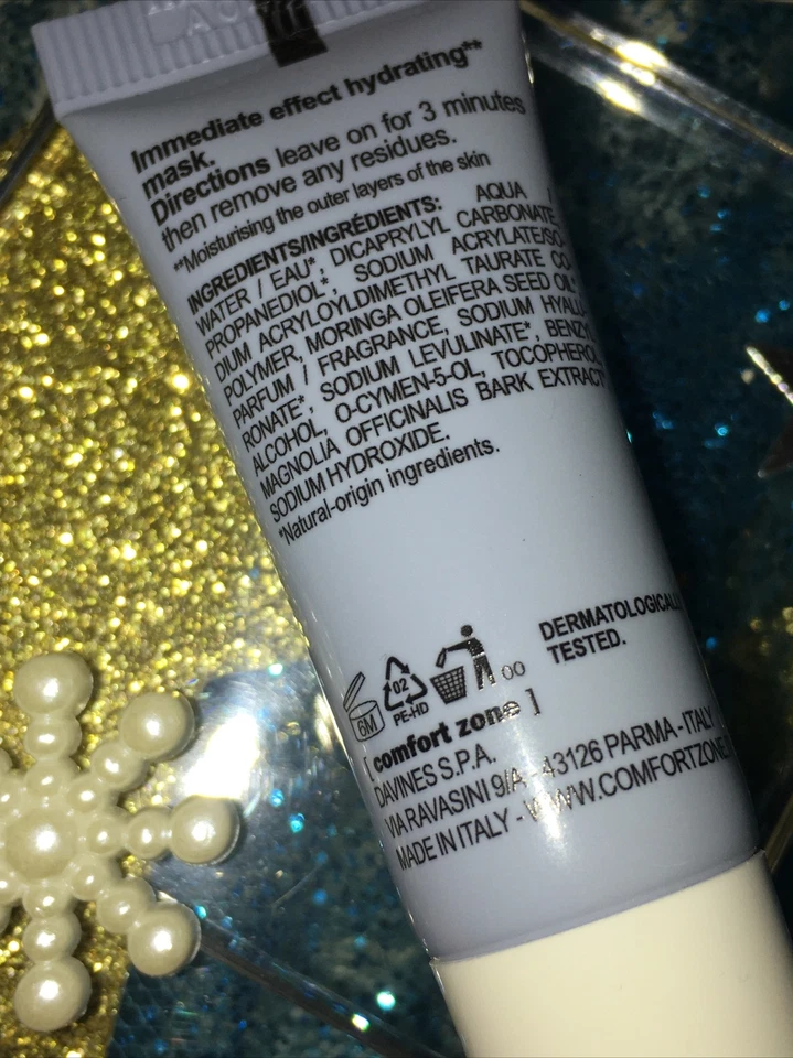 Nuevo~Mascarilla Hidramemoria Travel Comfort Zone 30 ml 0,27 oz Efecto Inmediato Hidratante Foto 3 de 3