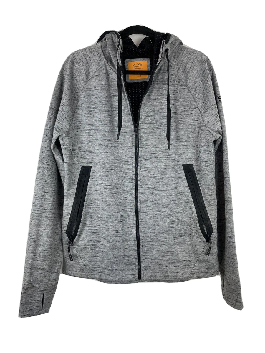 C9 Champion Victory Fleece Full Zip Menu0026#039;s M Gray Hooded Sweatshirt |  eBay