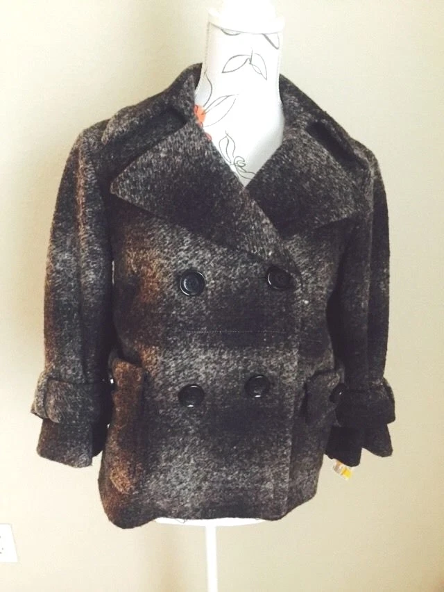 Cappotto corto doppiopetto Michael Kors tono grigio taglia media