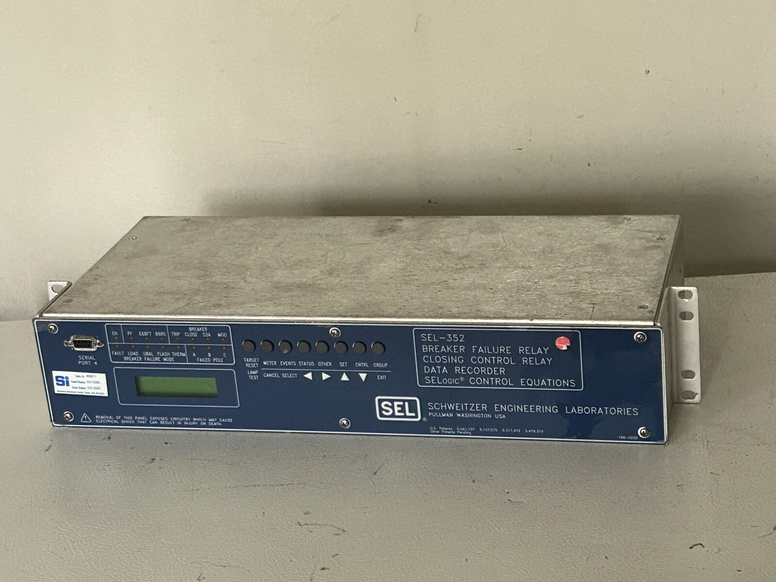 Schweitzer Engineering SEL-352 35210325 Breaker Failure Closing Recorder SELogic