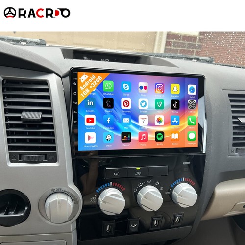 JUNSUN 10.1" Android 14 Car Stereo For Toyota Tundra 2007-2013 – 1+32GB, Carplay, GPS, WiFi, SWC Support