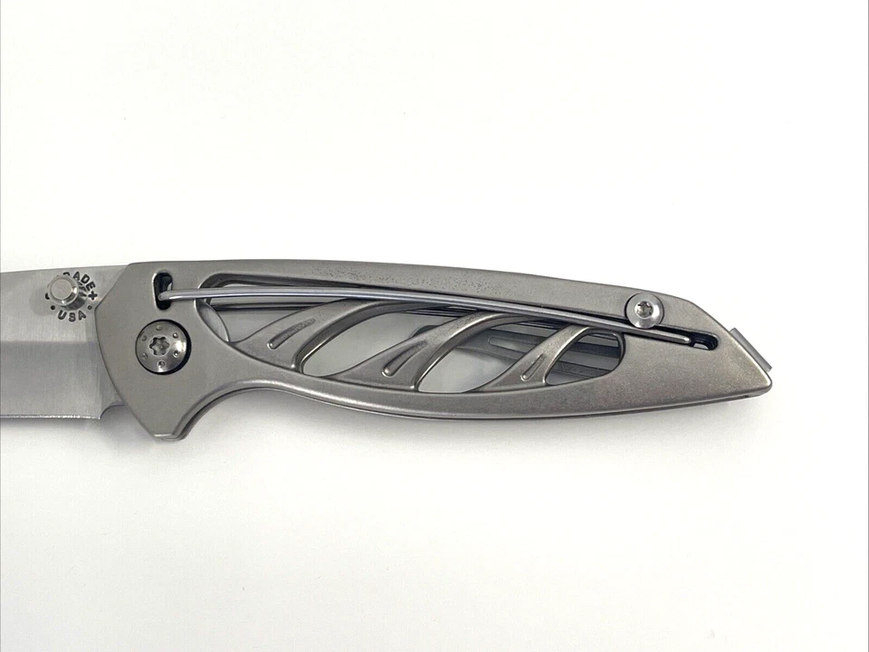 Cuchillo plegable Schrade+ SQ877 bloqueo de cable EE. UU. Foto 3 de 4