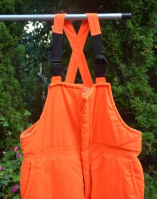 JOHNSON GARMENT Blaze Orange Outdoor/Hunting Insulated BIB