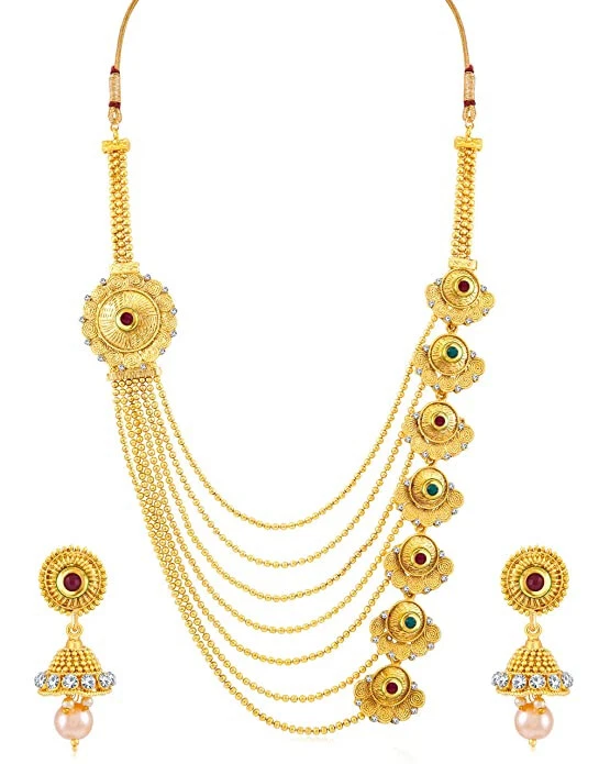 Gold jewelry set for women cheap
