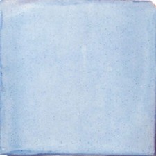 S 003 Mexican Tile sample Ceramic Handmade 4x4 inch, BLUE JEAN
