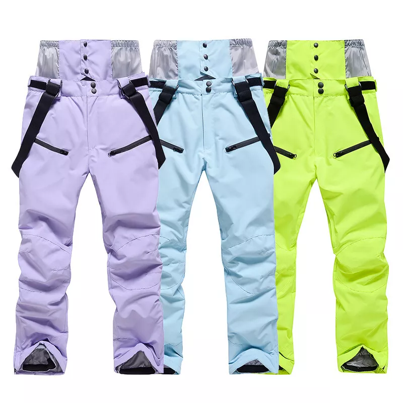 Women's Winter Ski Pants with Belt Waterproof Snow Pants Snowboard