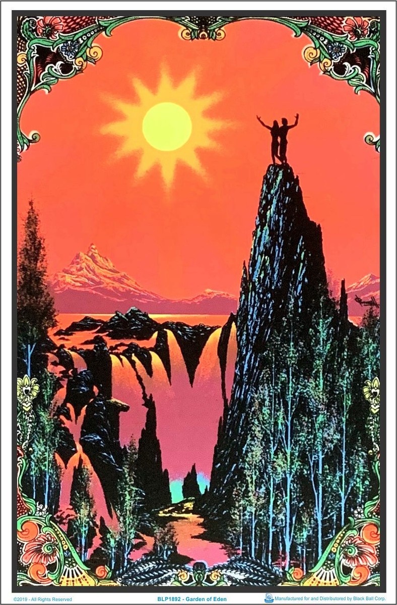 Garden Of Eden Blacklight Poster 23 x 35 | eBay