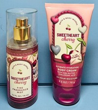  NEW SWEETHEART CHERRY  2PC TRAVEL GIFT SET  Bath  Body Works  SHIPS FREE 