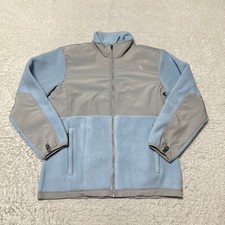 The North Face Jacket Girl Extra Large Blue Denali Fleece Full Zip Coat Youth