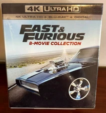 Fast & Furious: 8-Movie Collection (4k Ultra HD + Blu-Ray + Digital) NEW/SEALED