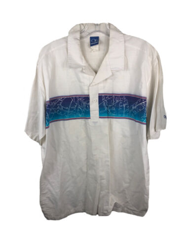 Vintage 60s Hutspah Windsurfing Rayon Button up Shirt Size 