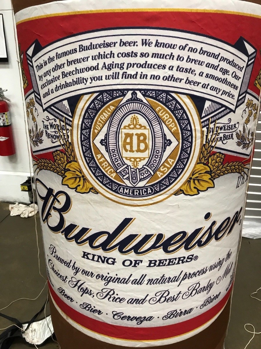 Vintage Budweiser Beer Inflatable Bottle Rare! 9ft tall | eBay