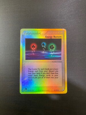 Pokémon Energy Restore Reverse Holo Ruby & Sapphire 81/109 Card | eBay