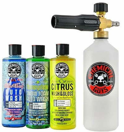 TORQ Foam Snow Cannon with three Premium Soaps