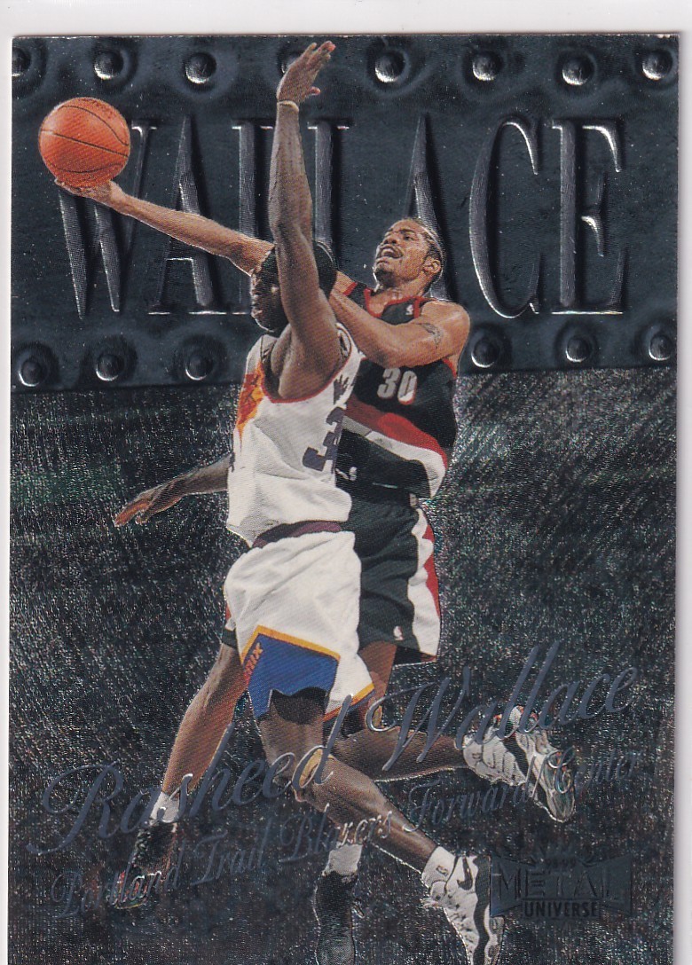 1998-99 SKYBOX METAL UNIVERSE RASHEED WALLACE PORTLAND TRAIL BLAZERS #88 z6966-2