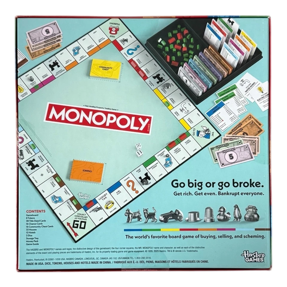 Juego Monopoly Juego Completo Cartas Título Propiedad - Nuevo Precintado - 2025 Foto 4 de 4