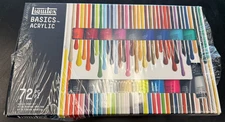 Liquitex BASICS Acrylic Assorted Colors Set of 72, 22ml Tubes new Sealed!