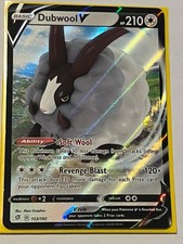 Dubwool V 153/192 Ultra Rara - Carta Pokemon Scontro Ribelle TCG