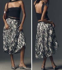 NWT Anthropologie Maeve Full Midi Puffy Skirt, Size XL