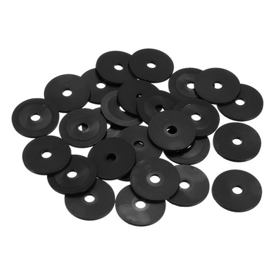 #ad 25Pcs M6 Nylon Flat Washers Plastic Washer 6mm ID 30mm OD 2mm Thick Black AU $17.43